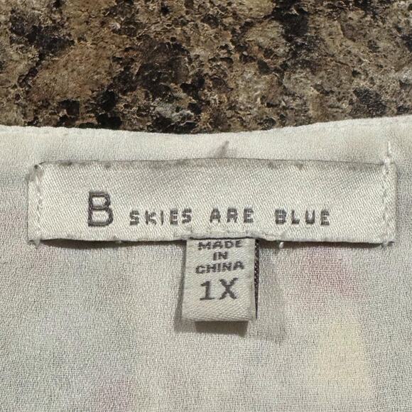 Top Ditsy Floral Boho Bell Sleeve Cottage Romantic Prairie Peasant 70s Hippie 1X - Picture 3 of 7